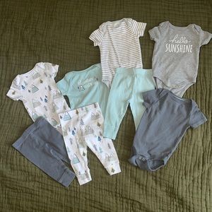 Bundle of Cloud Island 0-3 month Clothes